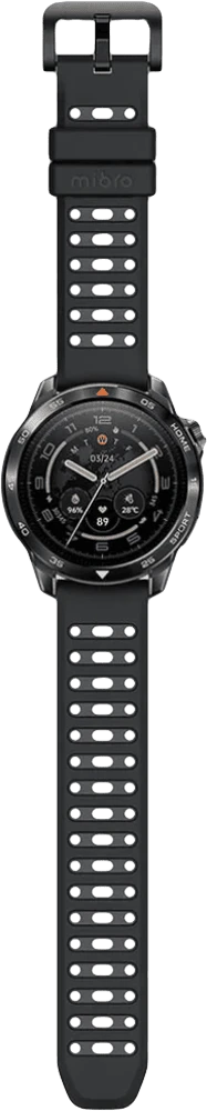 Смарт-годинник Mibro GS Pro 2 48мм, 1.43", 466x466, AMOLED, BT 5.3, GPS, 5 ATM, темно-сірий вид весь годинник