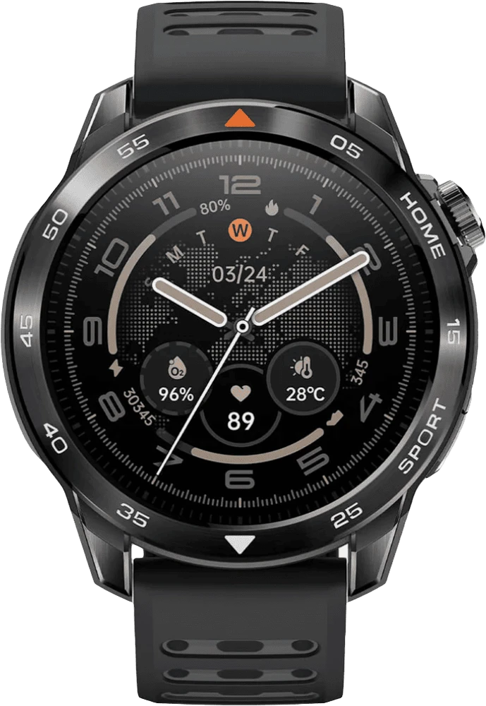 Смарт-годинник Mibro GS Pro 2 48мм, 1.43", 466x466, AMOLED, BT 5.3, GPS, 5 ATM, темно-сірий вид дисплею