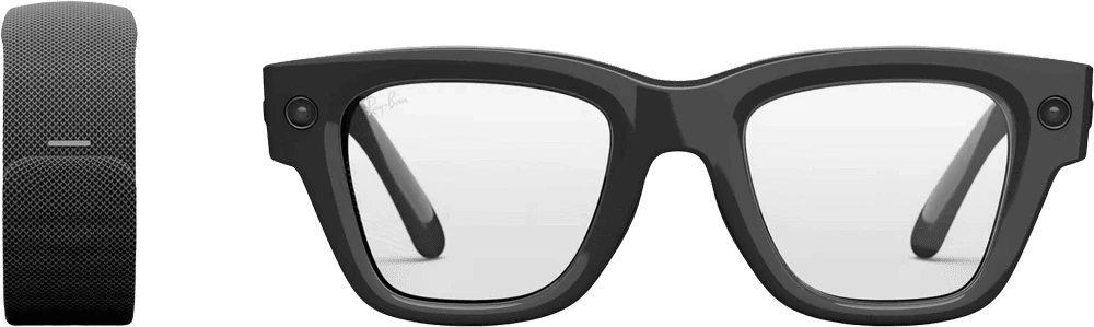 Смарт-окуляри Ray-Ban Meta Display & Neural Band AI Shiny Frame (Large Size 2) (SK-1001156-01) головне фото