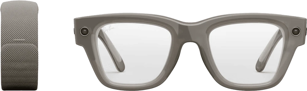 Смарт-окуляри Ray-Ban Meta Display & Neural Band AI Shiny Sand Frame (Large Size 3) (SK-1001224-01) головне фото