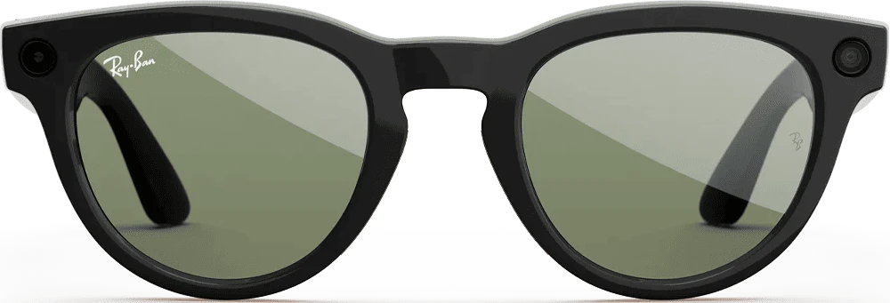 Смарт-окуляри Ray-Ban Meta Headliner Gen2 Standard Shiny Black Frame / G-15 Green Lenses (RW4013 601/71 50-23) передній вид