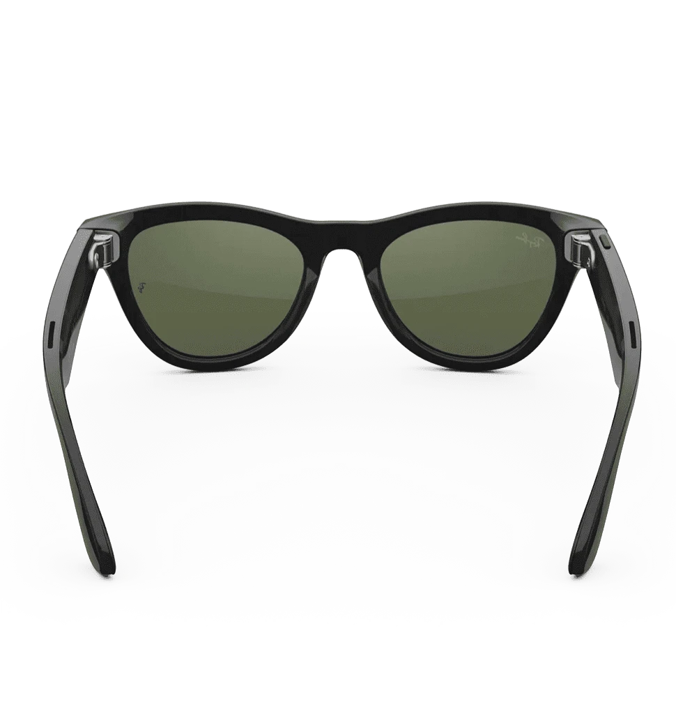 Смарт-окуляри Ray-Ban Meta Skyler Gen 2 Standard Shiny Black Frame / G-15 Green Lenses (RW4014 601/71 52-20) вид зсередини