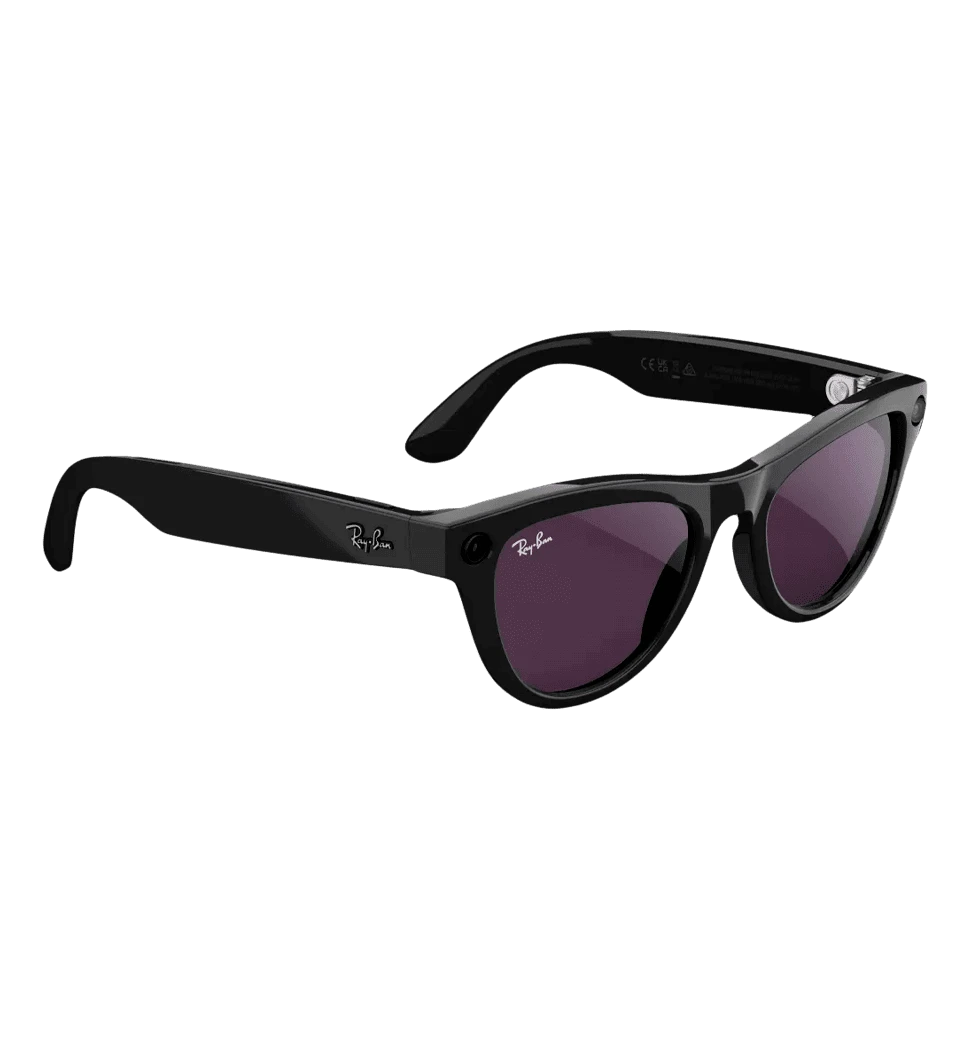 Смарт-окуляри Ray-Ban Meta Skyler Shiny Black/Amethyst Transitions (RW4010 601/CH 52-20) боковий вид