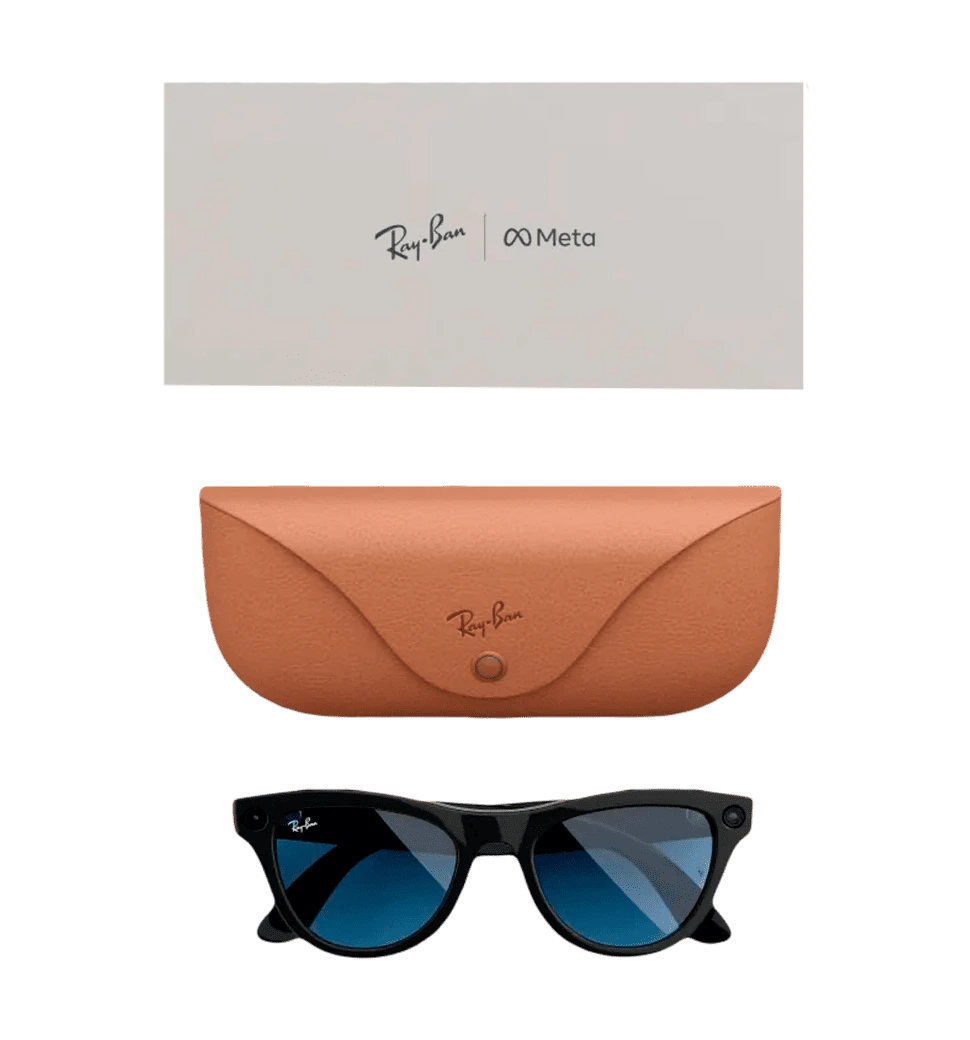 Смарт-окуляри Ray-Ban Meta Skyler Standard - Shiny Black / Transitions Cerulean Blue (RW4010 601/MF 52-20) комплектація