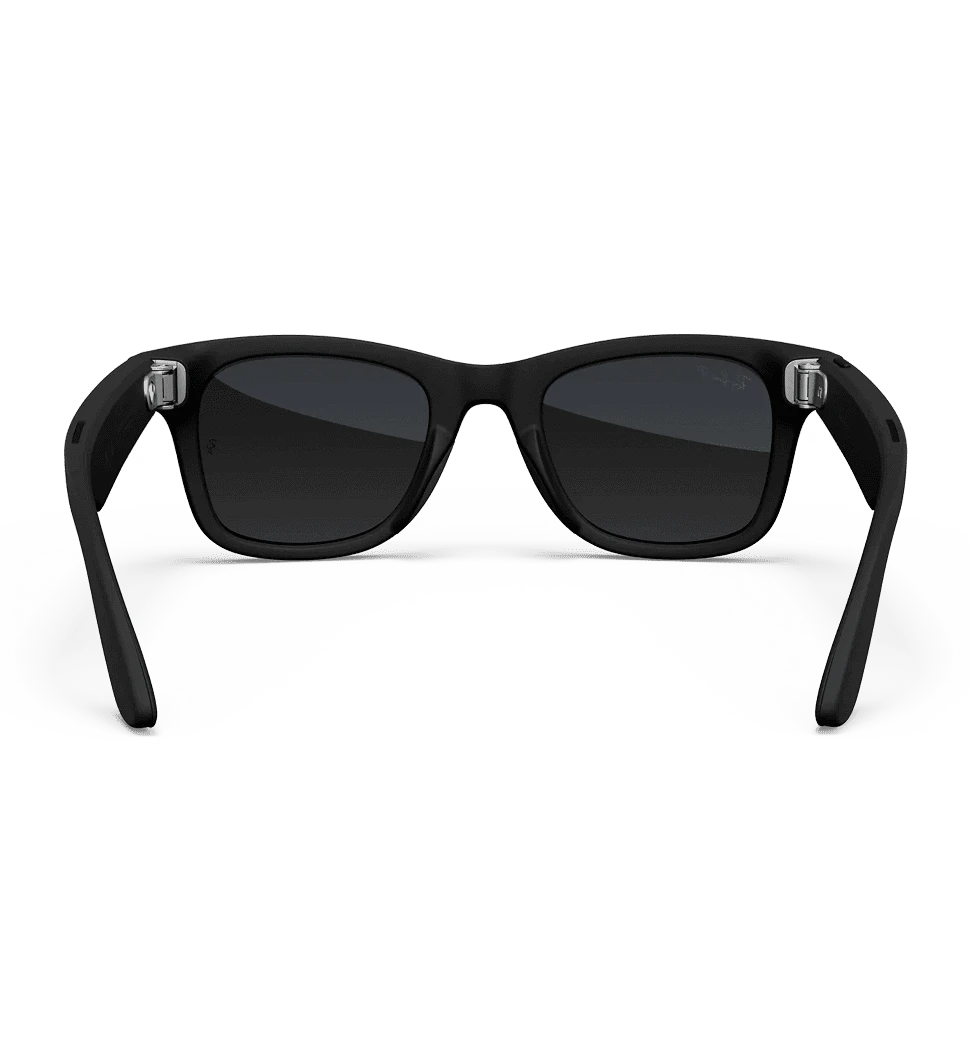 Смарт-окуляри Ray-Ban Meta Wayfarer Gen 2 Large Matte Black Frame / Gradient Graphite Lenses (RW4012 601ST3 53-22) вид зсередини