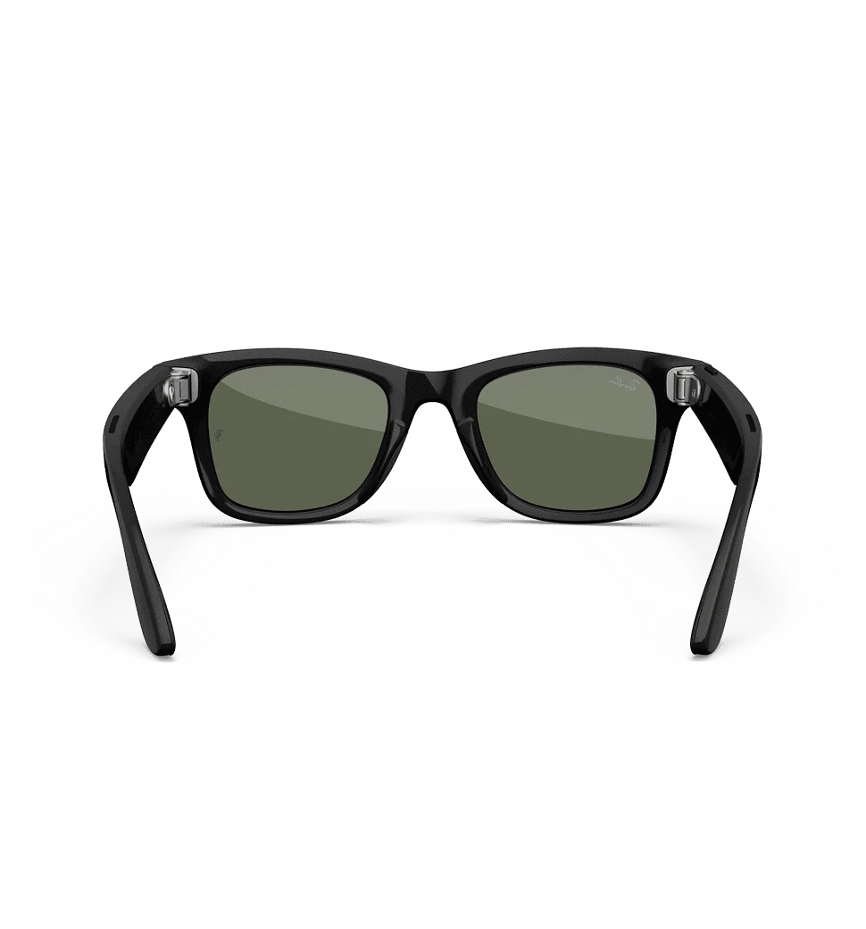 Смарт-окуляри Ray-Ban Meta Wayfarer [Gen 2] Standard Shiny Black Frame / G-15 Green Lenses ((RW4012 601/71 53-22) вид зсередини
