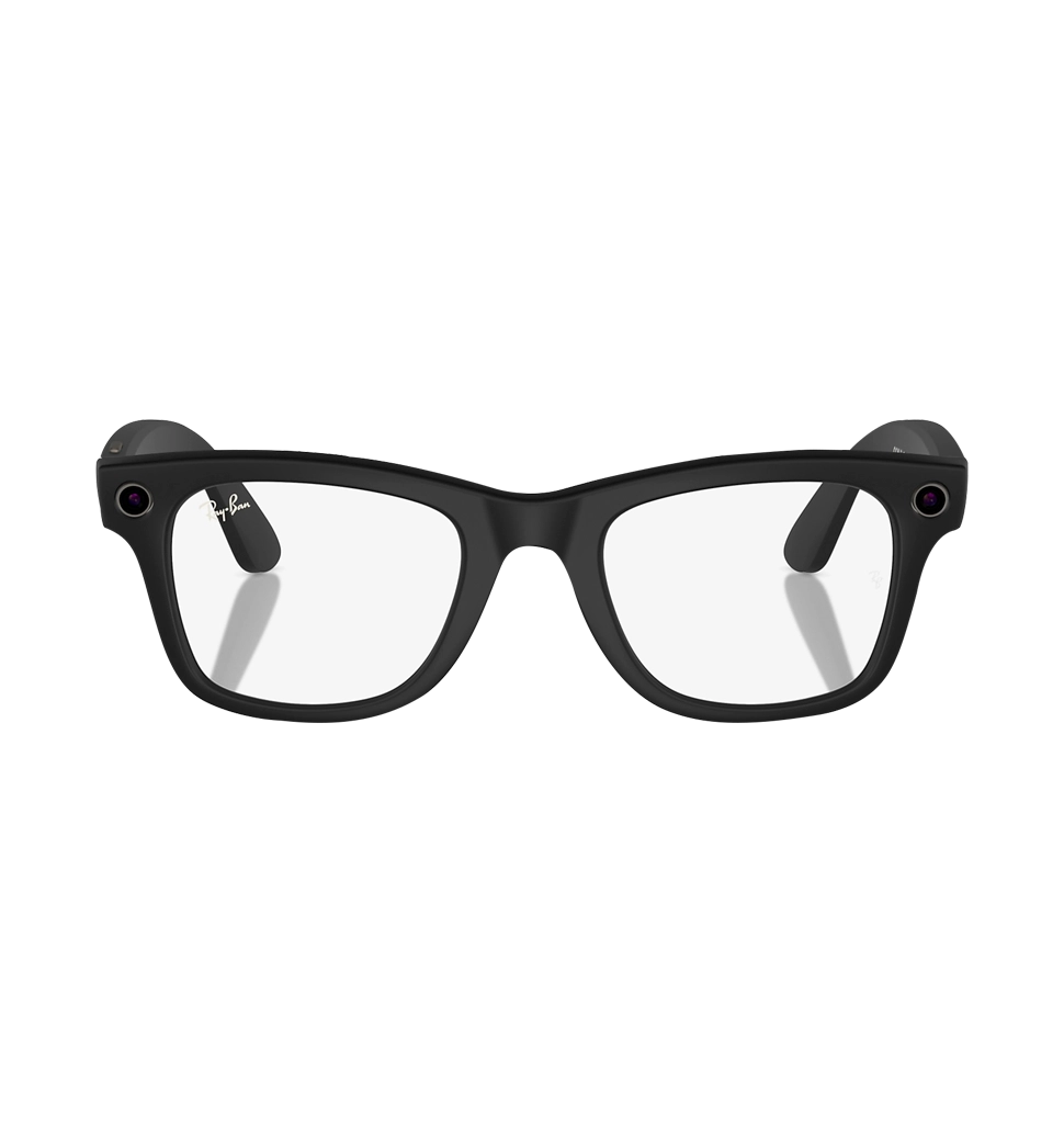 Смарт-окуляри Ray-Ban Meta Wayfarer Matte Black/Clear-Green size L - фото спереду