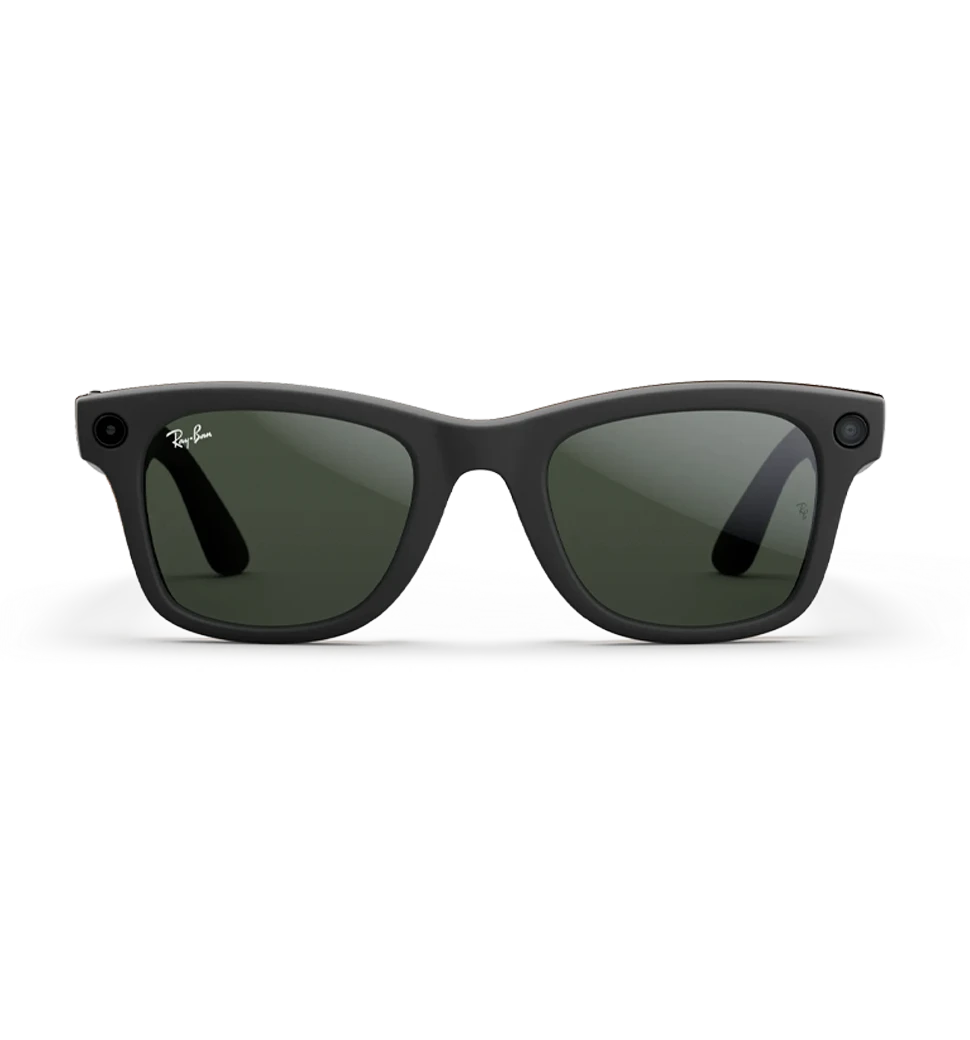 Смарт-окуляри Ray-Ban Meta Wayfarer Matte Black/Clear to Green Transitions L (RW4008 601S1M 53-22) передній вид