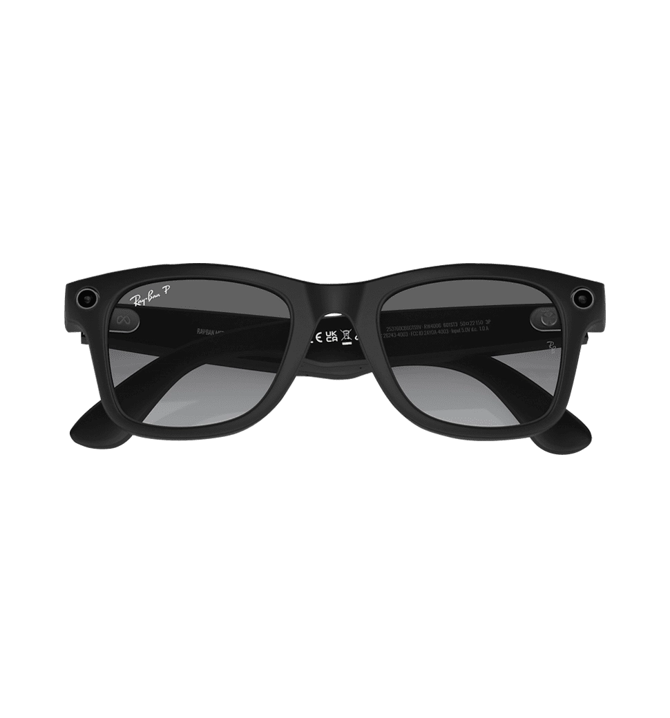 Смарт-окуляри Ray-Ban Meta Wayfarer Matte Black/Graphite size L - фото спереду