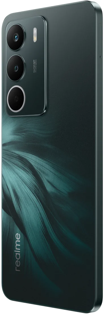 Смартфон realme C71 8/256Gb Forest Owl вид задня кришка під кутом право