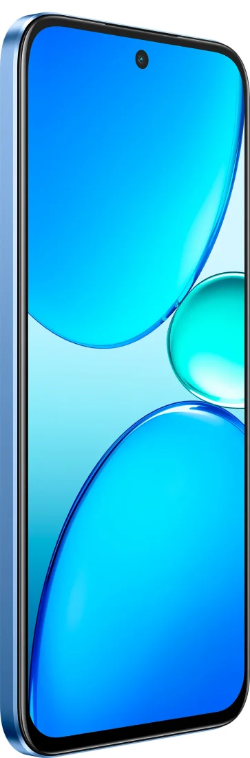 Смартфон realme C85 6/128Gb Kingfisher Blue вид екрану під лівим кутом