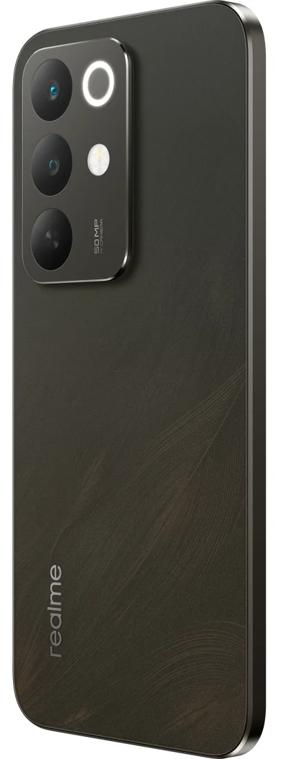 realme C85 6/128Gb Swan Black вид задня кришка під правим кутом