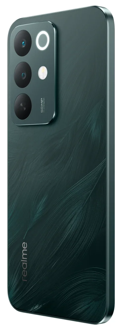 realme C85 Pro 8/256Gb Peacock Green вид задня кришка під правим кутом