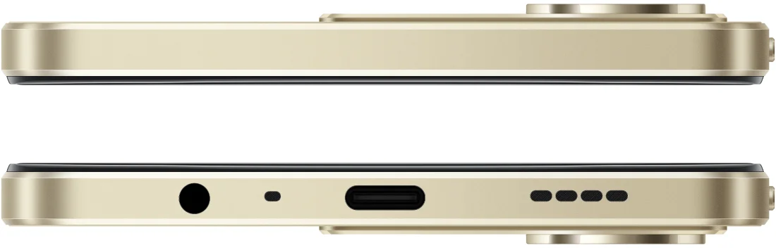 realme Note 70 4/128Gb Beach Gold вид грані зверху та знизу