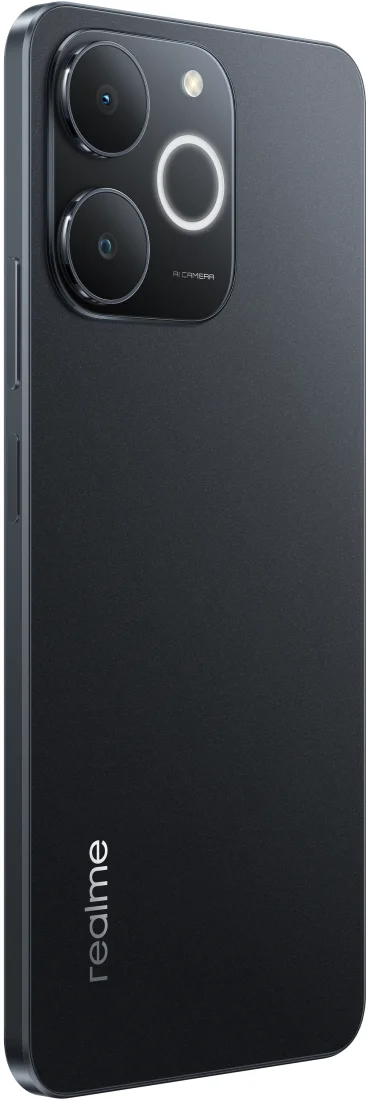 realme Note 70 4/128Gb Obsidian Black вид задня кришка під лівим кутом