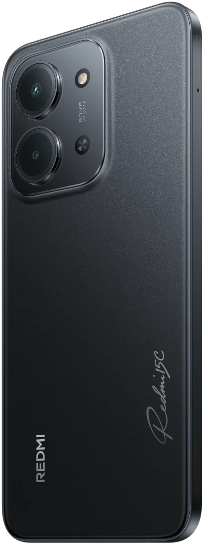 Redmi 15C 8/256Gb Midnight Black вид задня кришка під правим кутом