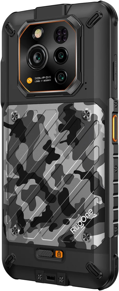 Смартфон RugOne Xever 7 12/512GB Gray вид задня кришка під правим кутом