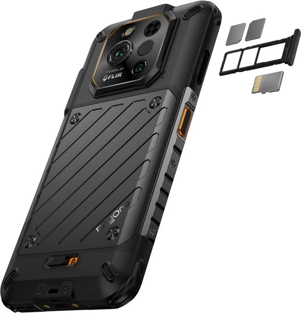 Смартфон RugOne Xever 7 Pro 12/512GB Black вид задня кришка та SIM карта