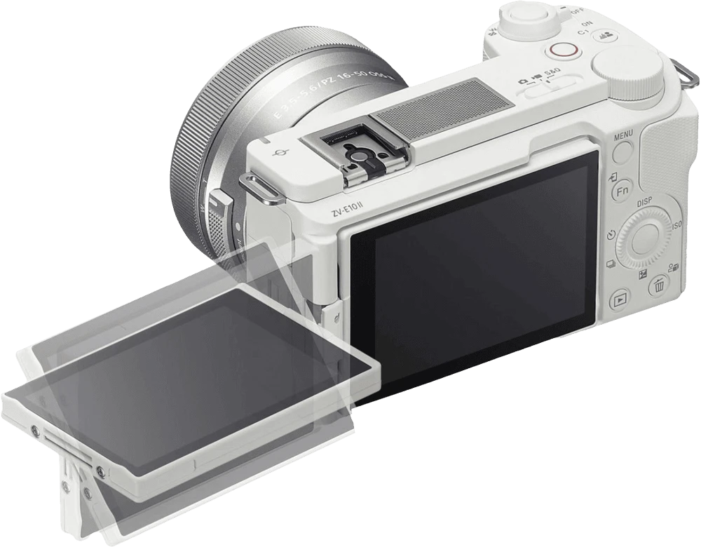 Sony ZV-E10 II body White (ZVE10M2W) вид під лівим кутом