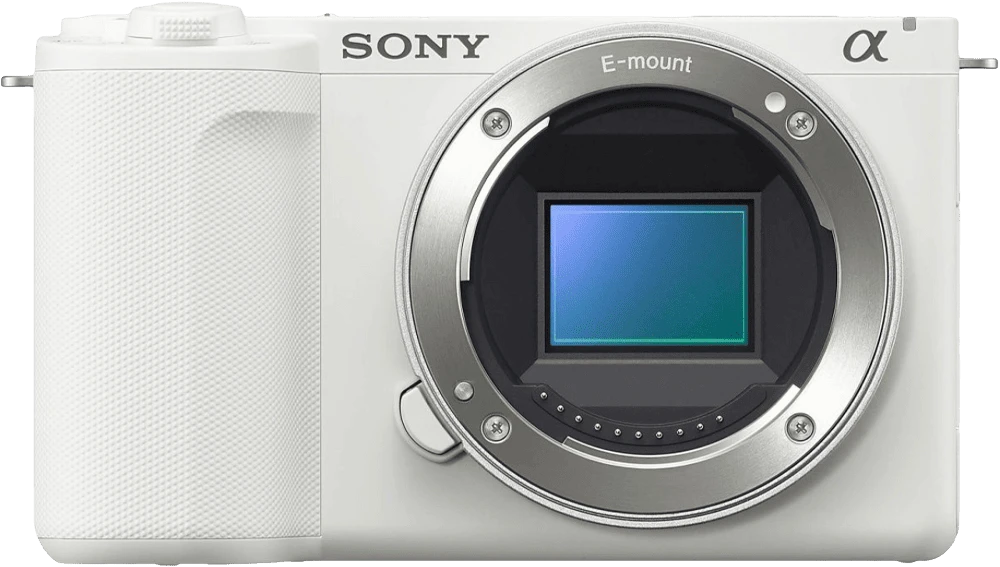 Sony ZV-E10 II body White (ZVE10M2W) передній вид камери
