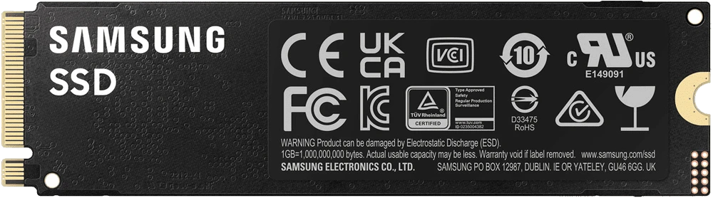 SSD-накопичувач Samsung 9100 PRO 4 TB (MZ-VAP4T0BW) задній вид