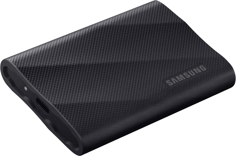 SSD-накопичувач Samsung T9 4 TB Black (MU-PG4T0B) вид горизонтально
