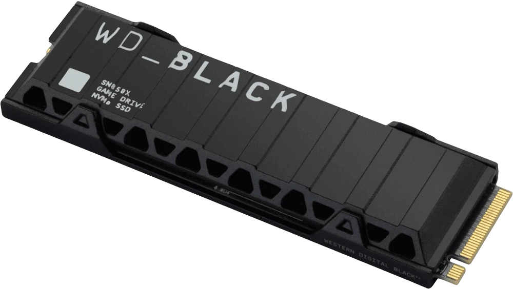 SSD-накопичувач WD Black SN850X 1 TB (WDS100T2XHE) вид горизонтально