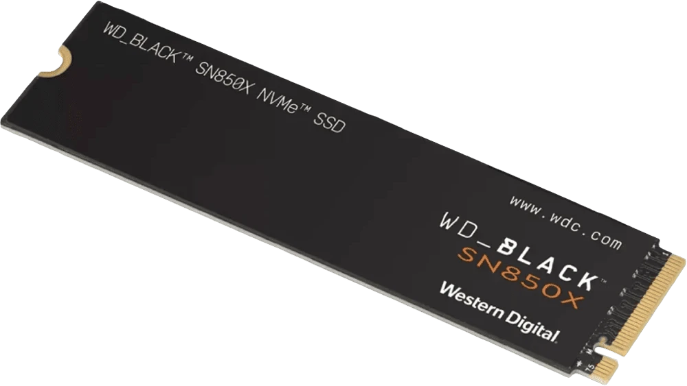SSD-накопичувач WD Black SN850X 2 TB (WDS200T2X0E) вид під кутом