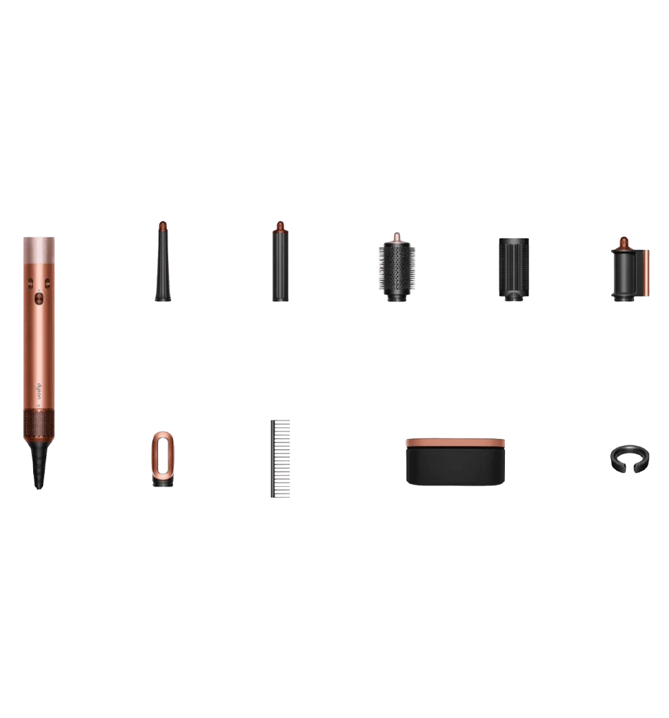 Стайлер Dyson Airwrap i.d. HS08 Multi-Styler and Dryer Straight to Wavy  Amber Silk (123682-01) GLOBAL фото насадок