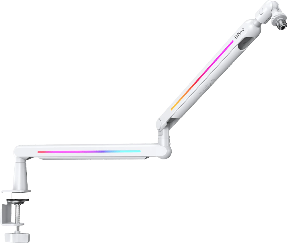 Стійка пантограф Fifine BM88PROW RGB White боковий вид