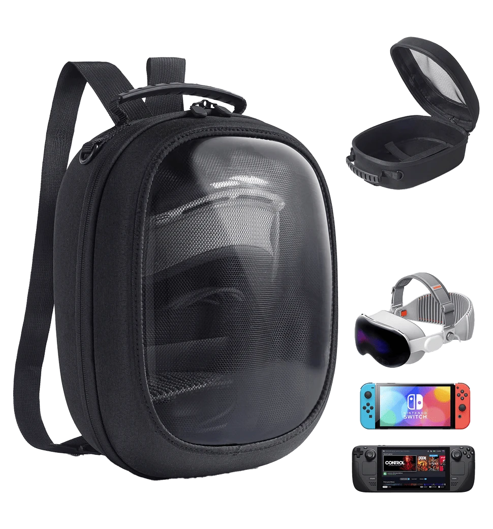 Сумка-чохол JSAUX BG0114 для VR-гарнітури: Vision Pro, Quest 2, Quest 3, PS VR, PS VR2 фото комплектації