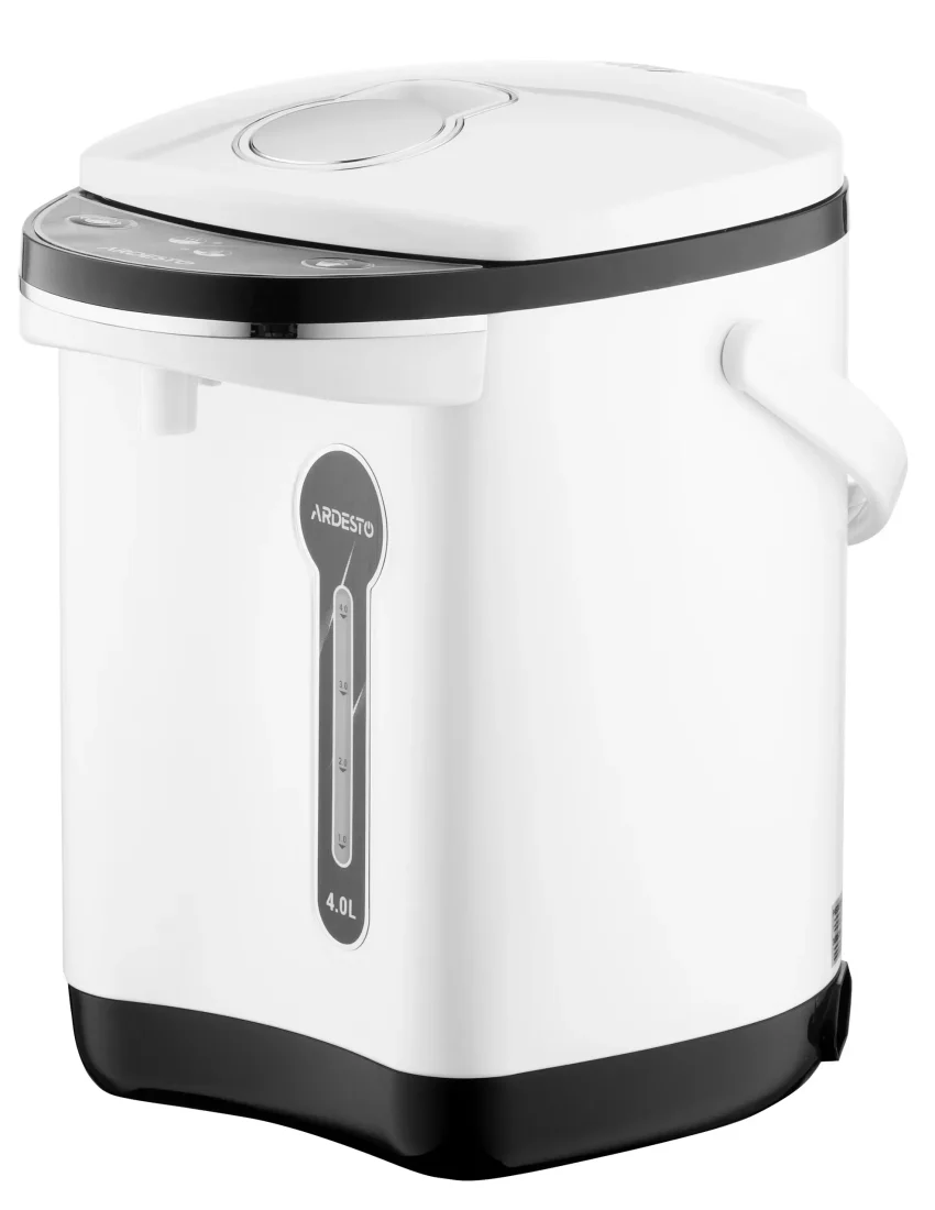 Термопот ARDESTO 4л, пластик, сіро-чорний боковий вид