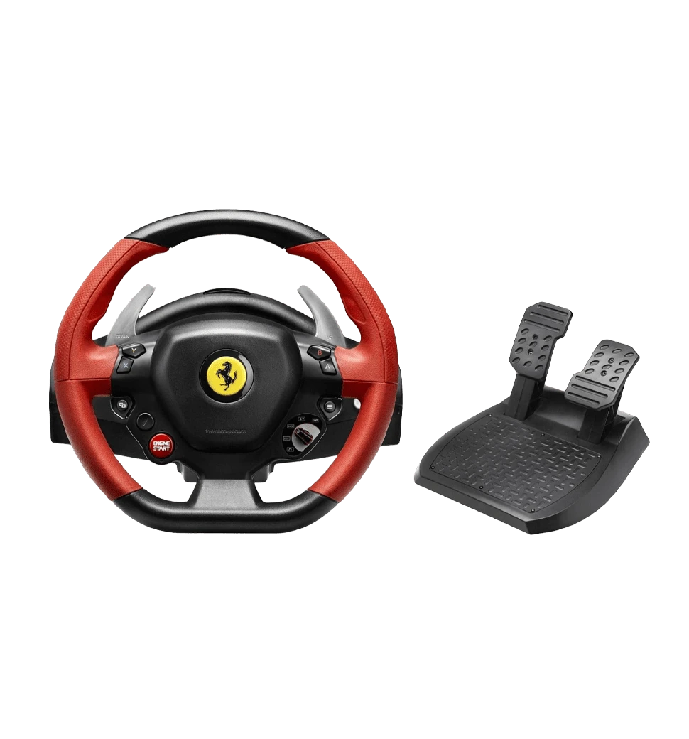 Вид руля та педалей з боку