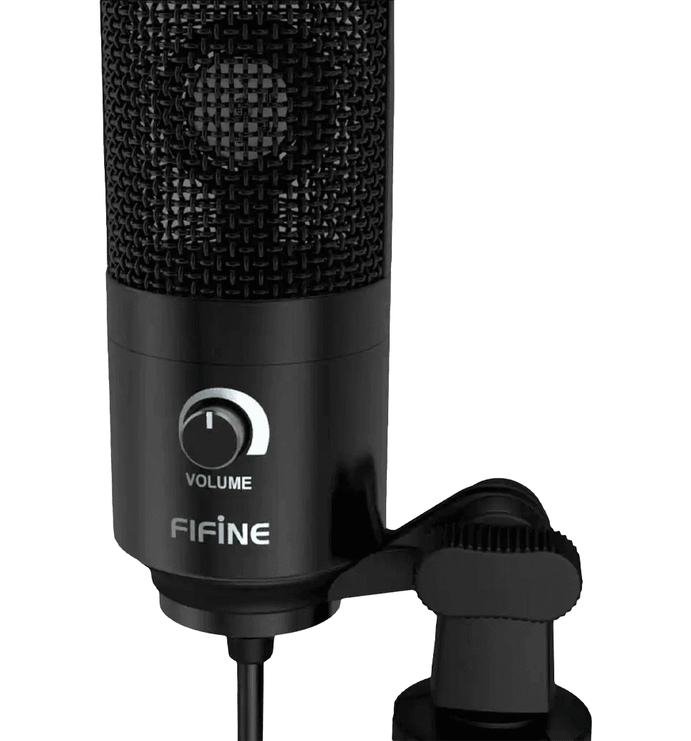 USB мікрофон Fifine K669B вид регулювання