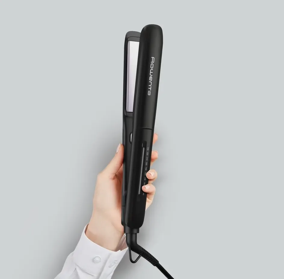 Випрямляч для волосся Rowenta SF3320F0 фото девайсу вертикально