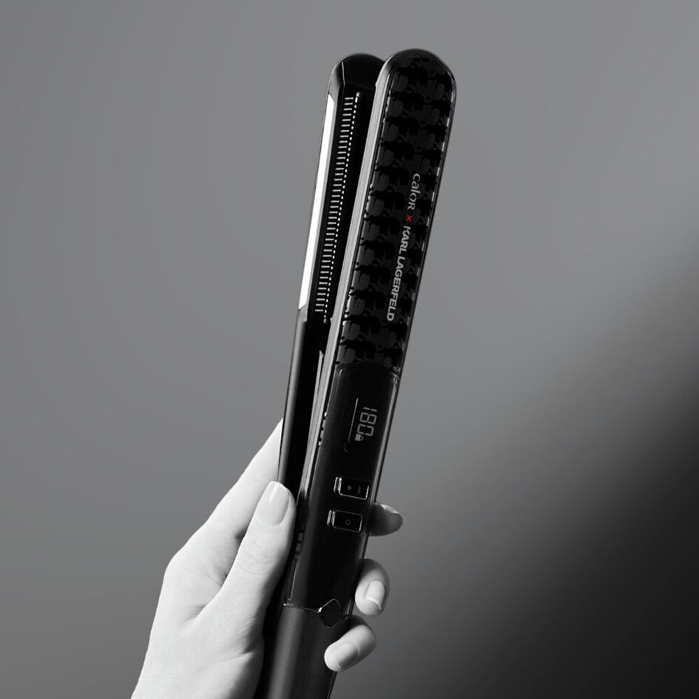 Випрямляч для волосся Rowenta SF466LF0 вид девайсу під кутом