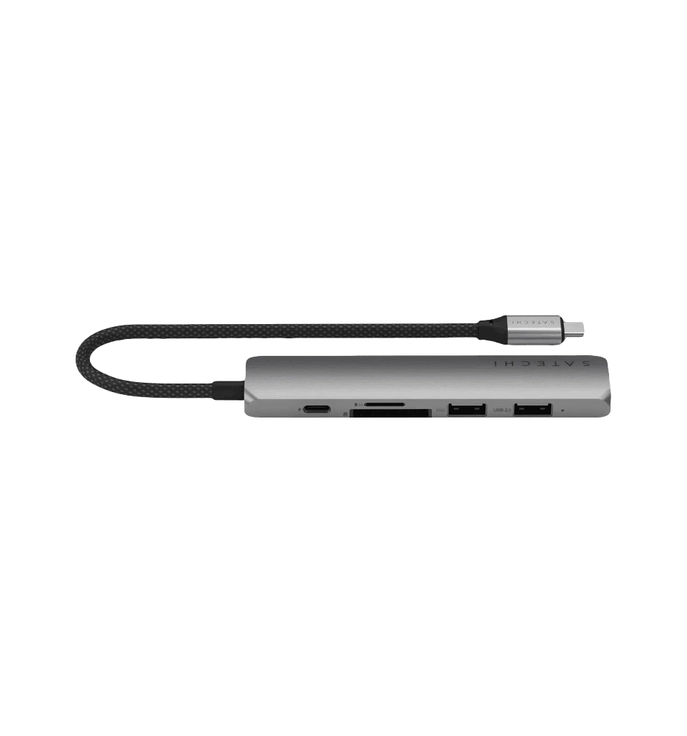 Хаб Satechi 6-in-1 USB-C Slim Multiport 4K Space Grey (ST-P6SM) 2