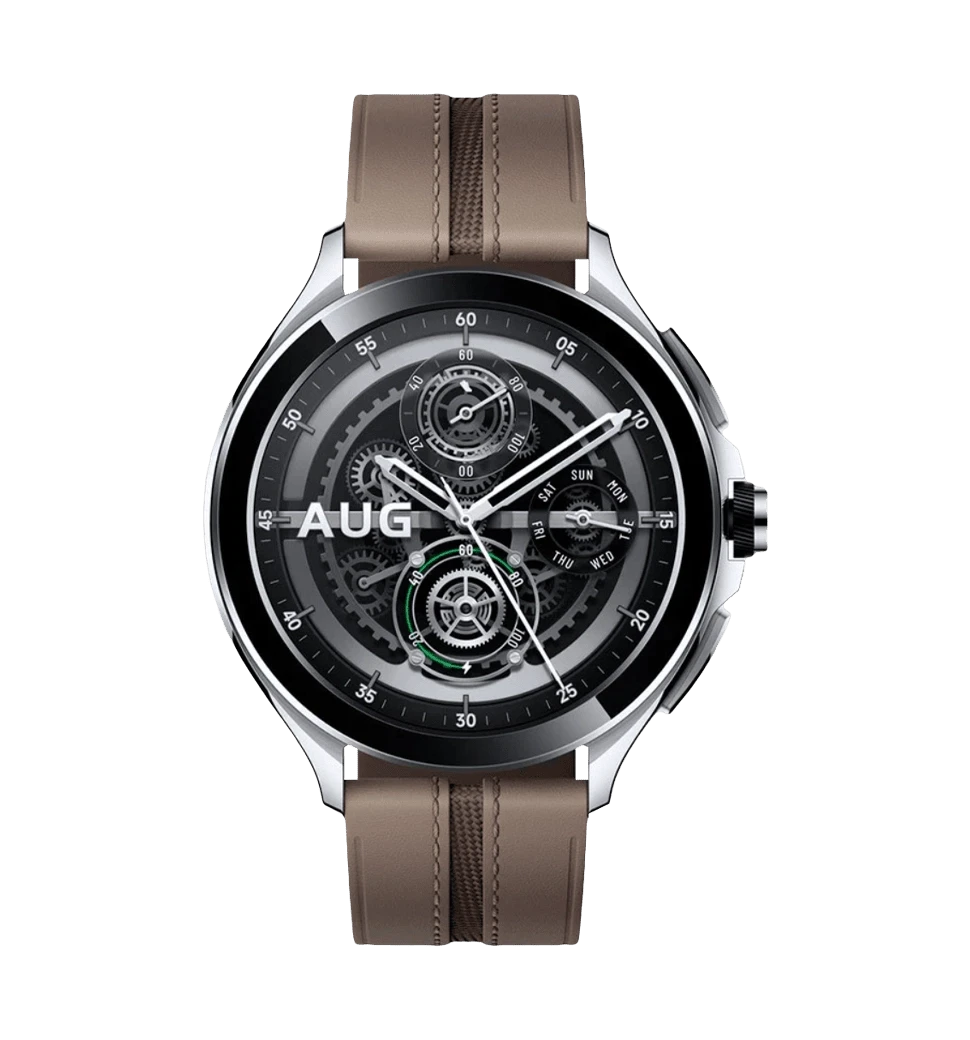 Xiaomi Watch 2 Pro Bluetooth Silver Case with Brown Leather Strap (BHR7216GL) 2