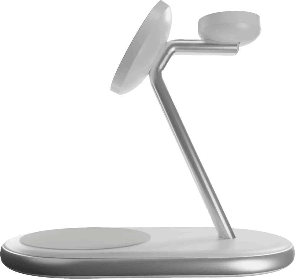 Зарядна станція Puro Qi2 3 in 1 Mag Wireless Charging Stand PUFCCSQIMAG6AWWHI вид підставки