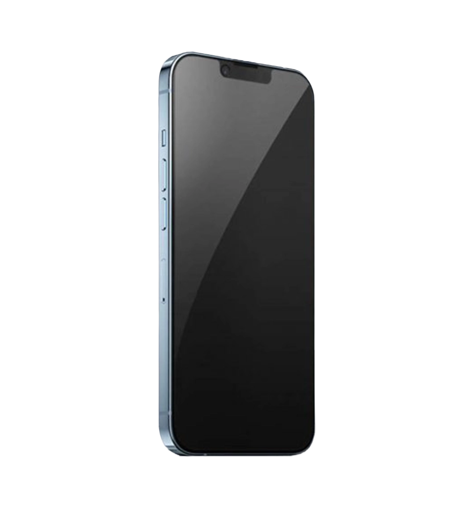 Захисне скло Blueo Anti-Peep 14 Pro Max/15 Plus вид із смартфоном