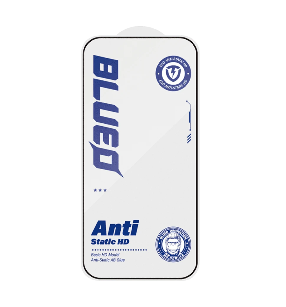 Захисне скло Blueo для iPhone 17/17 Pro/16 Pro PBJ1 Full Cover HD Anti-Static (Black) передній вид