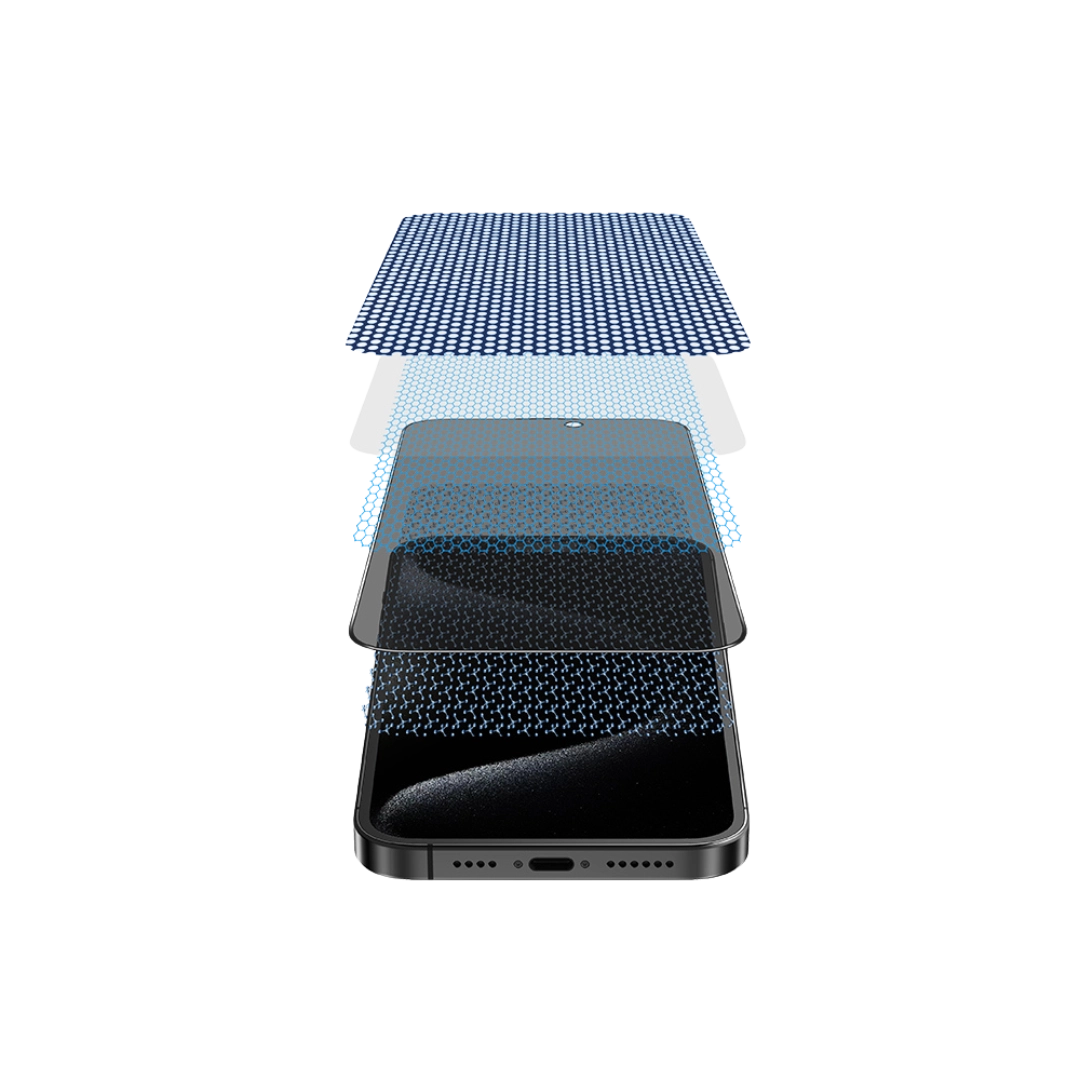 Захисне скло Keephone KP-SPG018 3D matte glass iPhone 15 Pro Max фото зверху