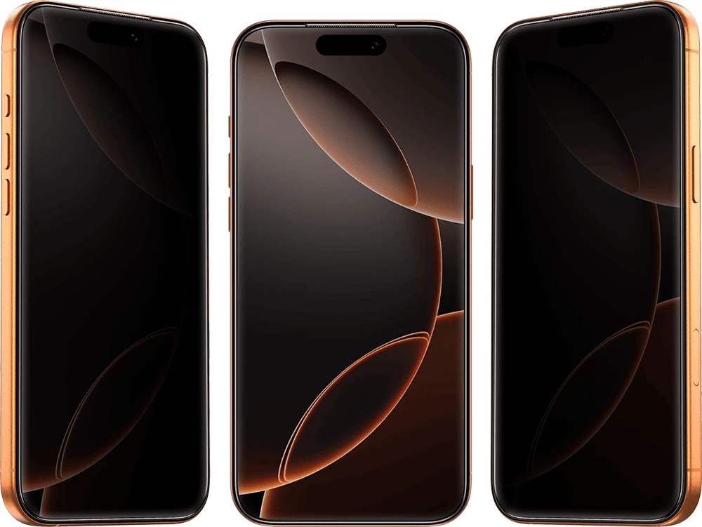 Захисне скло Keephone Revo Privacy glass iPhone 15 Pro (KPREVOPV15P) демонстрація