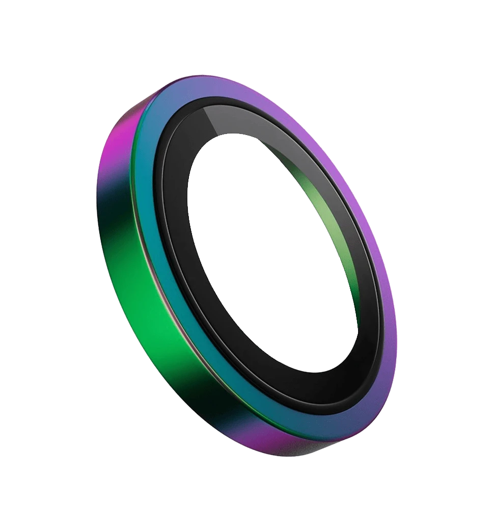 Захисне скло на камеру Blueo iPhone 17 Pro/17 Pro Max NPB27 Original Metal Frame Lens Series (Colorful) вид зблизька