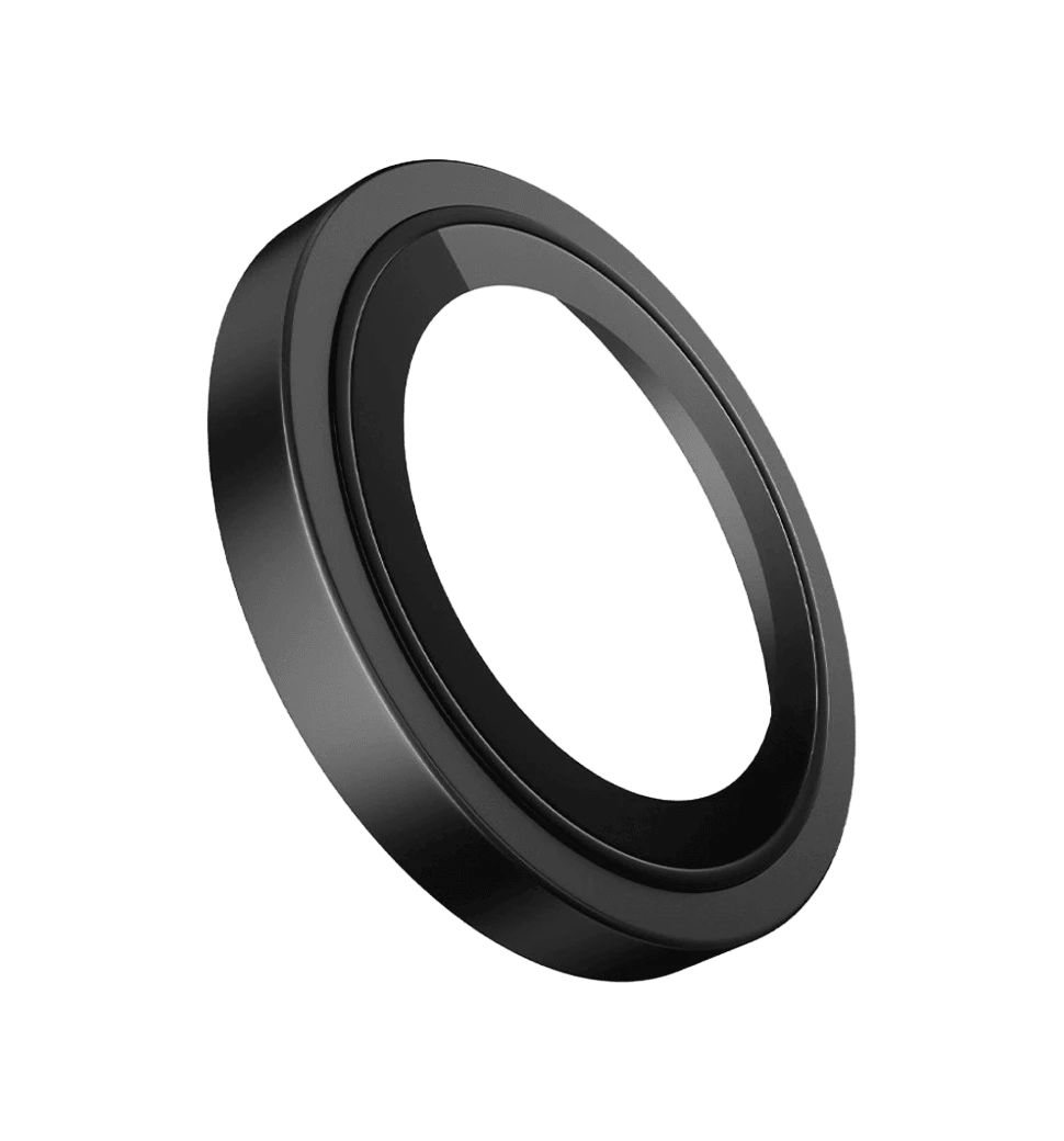 Захисне скло на камеру Blueo iPhone 17 Pro/17 Pro Max NPB27 Original Metal Frame Lens Series (Grey) вид зблизька