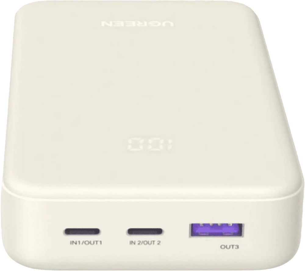 Зовнішній акумулятор Ugreen Nexode 20000mAh 30W USB-A USB-C PD QC Cірий (55837B) вид інтерфейсів