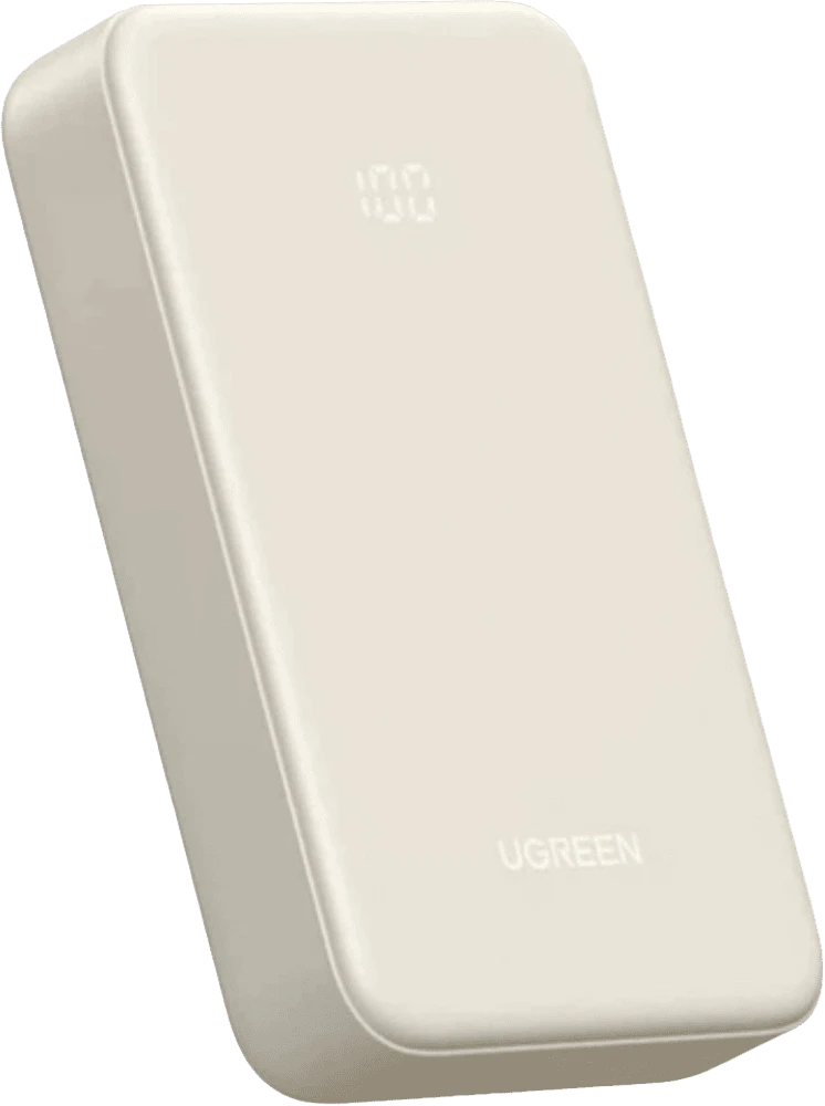 Зовнішній акумулятор Ugreen Nexode 20000mAh 30W USB-A USB-C PD QC Cірий (55837B) передній вид