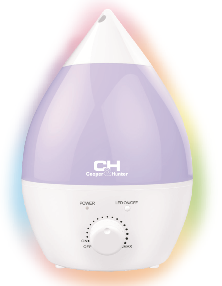 Зволожувач повітря Cooper&Hunter СH-2828, 2,8 л фото демонстрація кольору