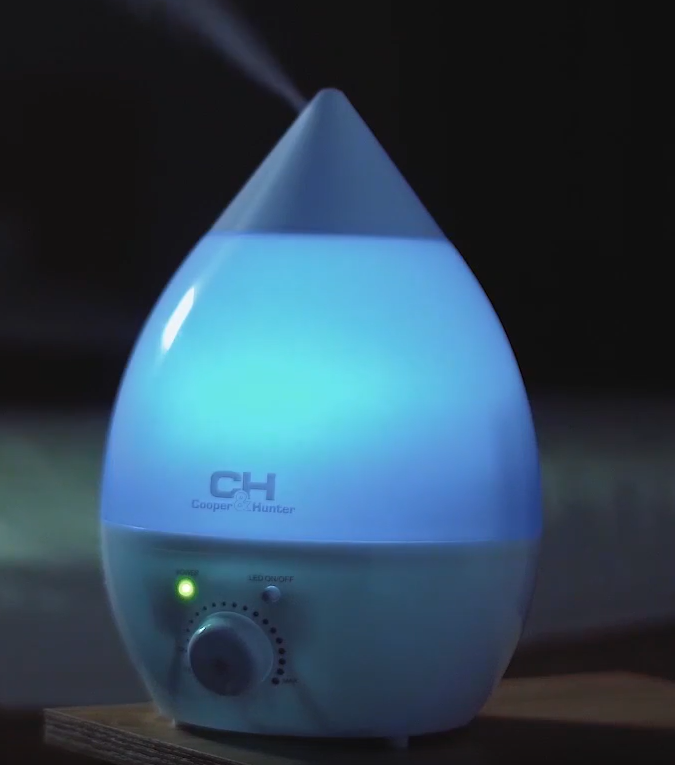 Зволожувач повітря Cooper&Hunter СH-2828, 2,8 л фото демонстрація синій колір